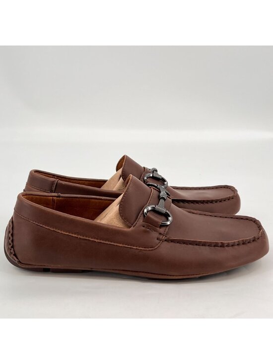 Kenneth Cole Reaction Lyon Bit Driver Size 8 M Espresso Slip-On Loafer Shoe